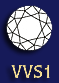 VERY VERY SLIGHTLY INCLUDED. Designated by VVS1 or VVS2. Contains tiny inclusions when examined by an experienced grader using 10x magnification.